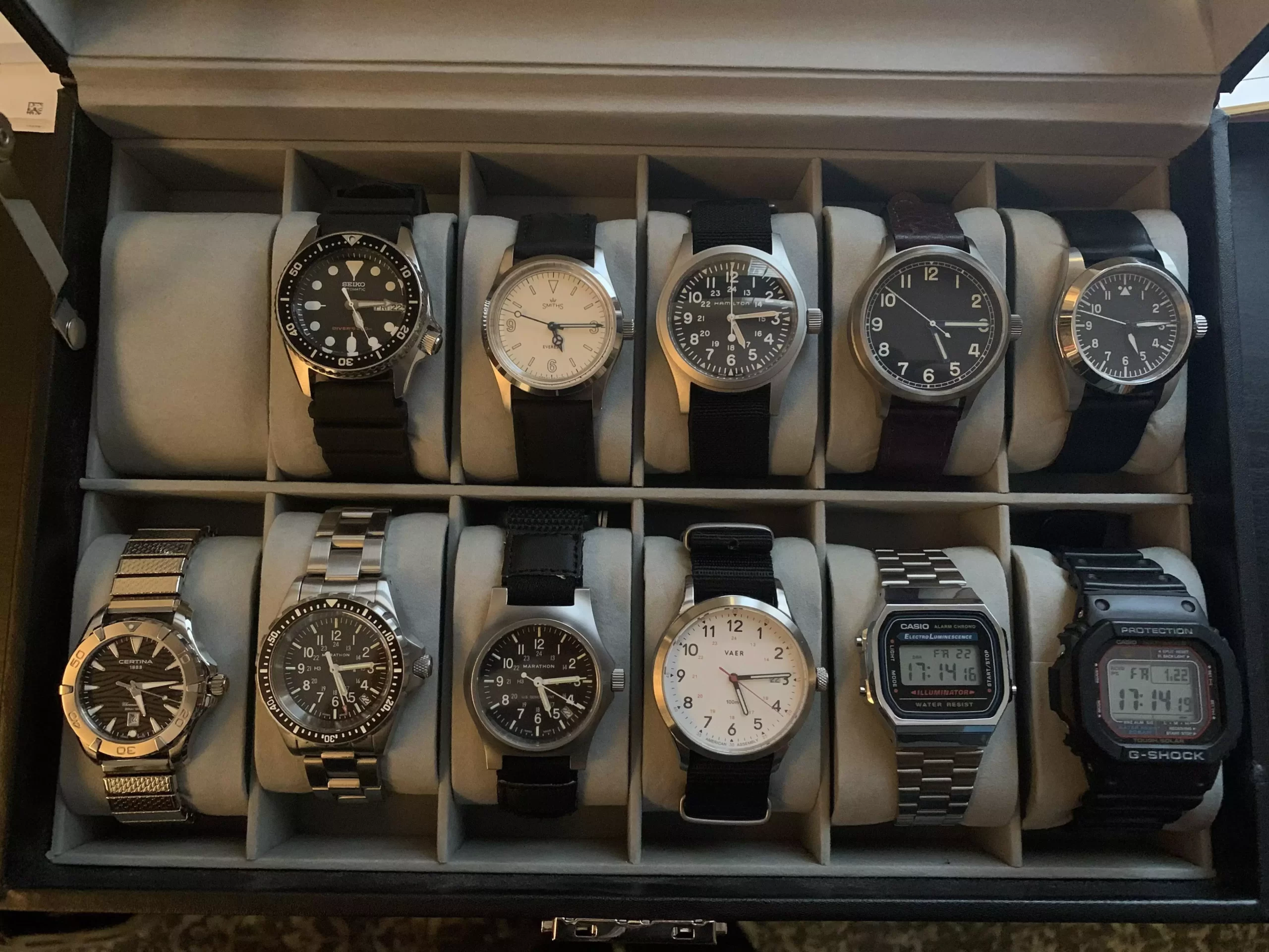 Storing the watches